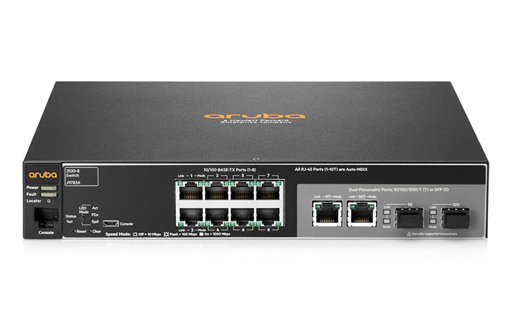 JL070A, JL070A Aruba 2530 8 PoE+ Internal PS Swch chính hãng, giá cực tốt